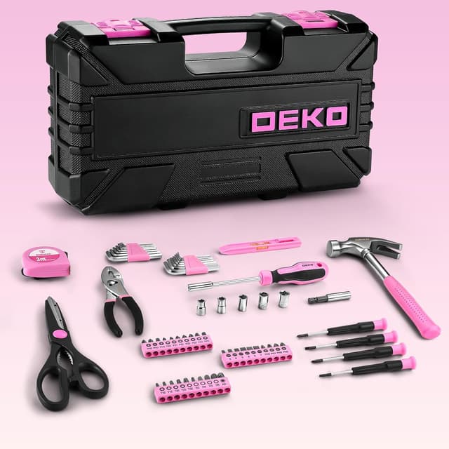 Thumbnail 5 de DEKO Tool Set 62 Pieces pink DIY kit