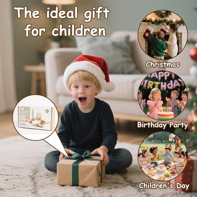 Detalle de Aolso Wooden Musical Toys Set (5 pcs) Maracas for Kids