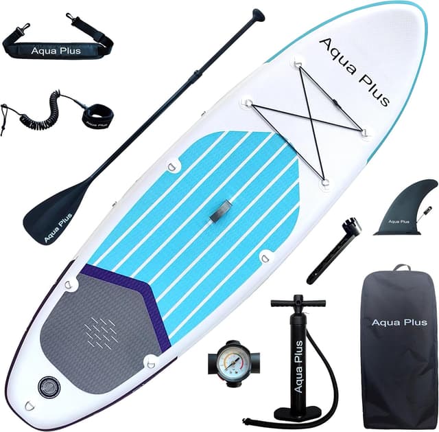 Detalle de Aqua Plus Aqua Plus SUP gonfiabile 15 cm di spessore con pagaia, pompa e zaino