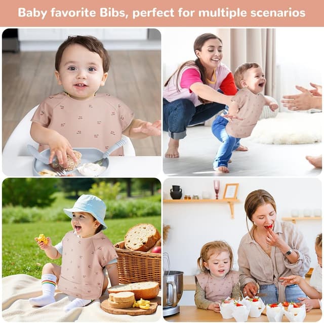 Thumbnail 6 de Vicloon bavoir bébé PU imperméable