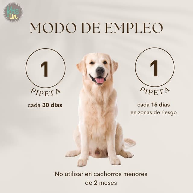 Thumbnail 4 de KRISLIN Pack 24 Pipetas Anti-Insectos para Perros Repelentes Naturales