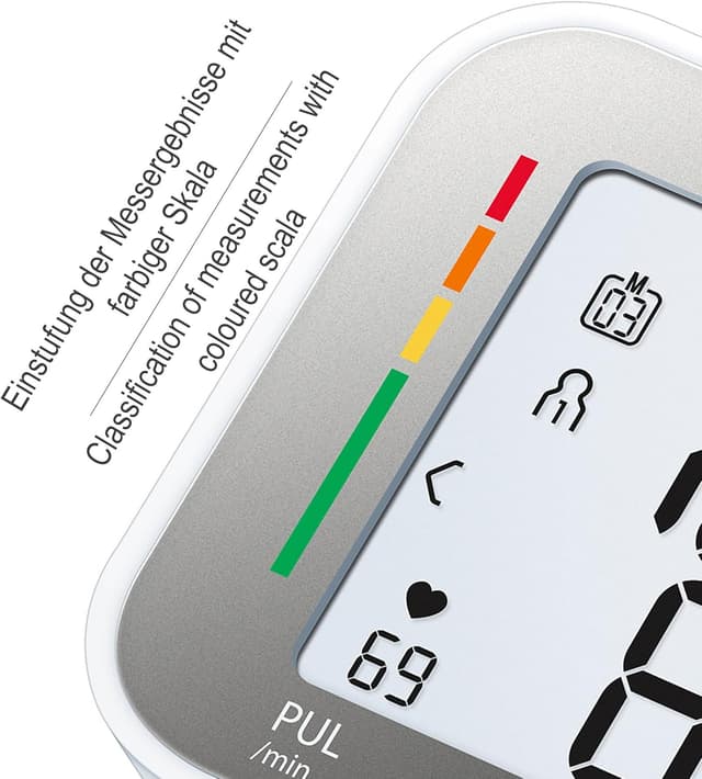 Detalle 2 de Sanitas SBC 15 Handgelenk-Blutdruckmessgerät (vollautomatisch) mit Puls und Warnfunktion