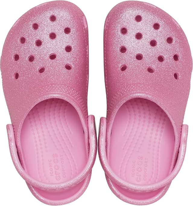 Detalle 2 de Crocs Classic Glitter Zuecos niños 20/21 EU rosa