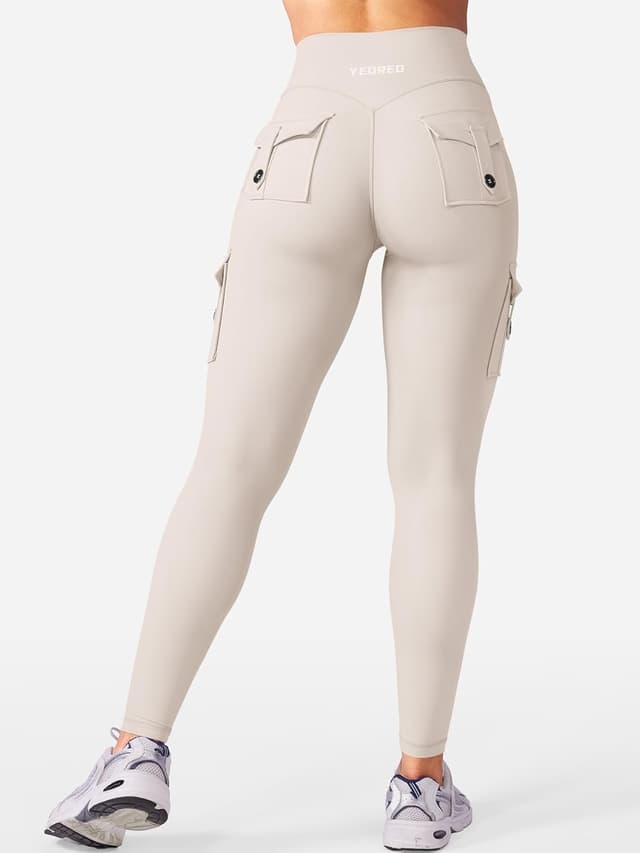 Detalle 1 de YEOREO CoreFlex Sport Leggings Damen mit Taschen – blickdicht, High Waist & nahtloser Push-up Look