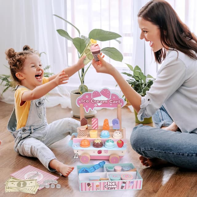 Thumbnail 5 de Dreamon Wooden Ice Cream Set 48 pcs 🍨