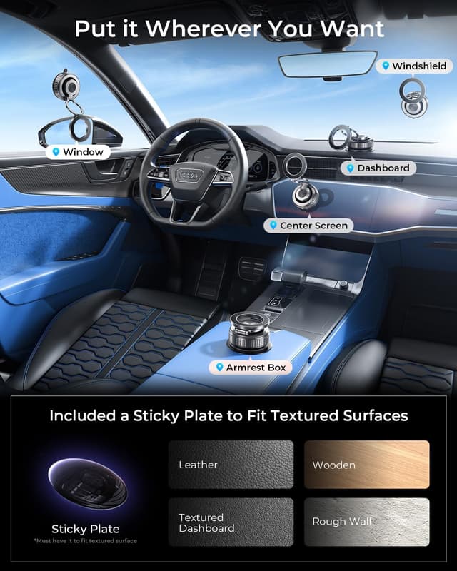 Detalle de DIMONCOAT Vacuum Magnetic Car Mount 2800gf