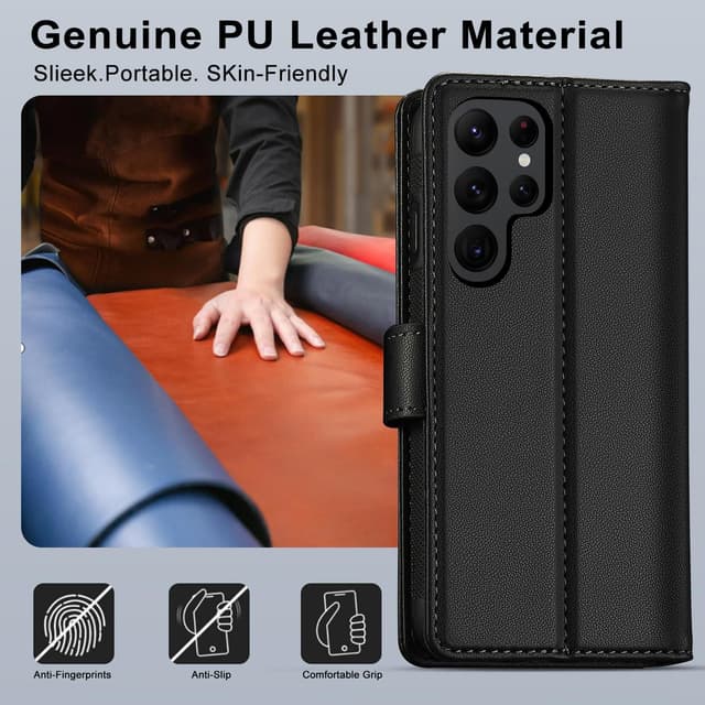 Thumbnail 5 de XTCASE Funda Cuero Magnética para Galaxy S25 Ultra