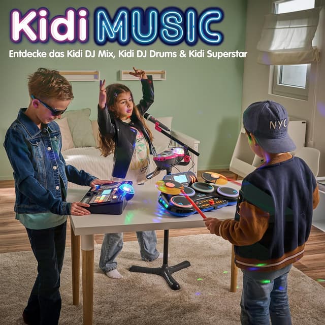 Thumbnail 6 de VTech Kidi DJ Drums Batterie électronique enfant