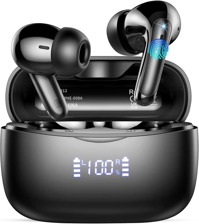 Detalle de Dbasne KI-Übersetzer-Kopfhörer (2026) mit Bluetooth 5.4, Echtzeit-Übersetzung für 164 Sprachen