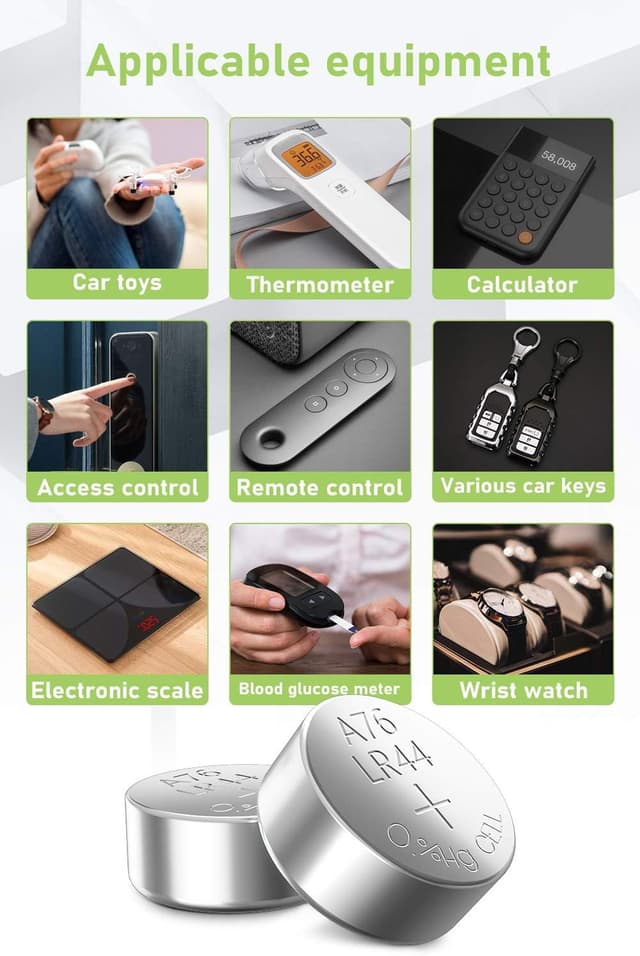 Detalle 1 de LR44 24-Count POWEROWL alkaline batteries