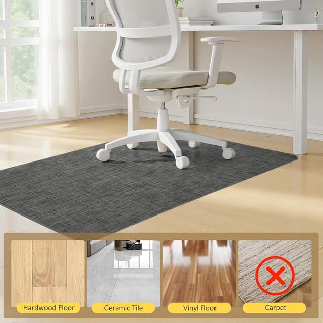 Thumbnail 4 de BesWin Office Chair Mat 90x120cm for Hard Floors