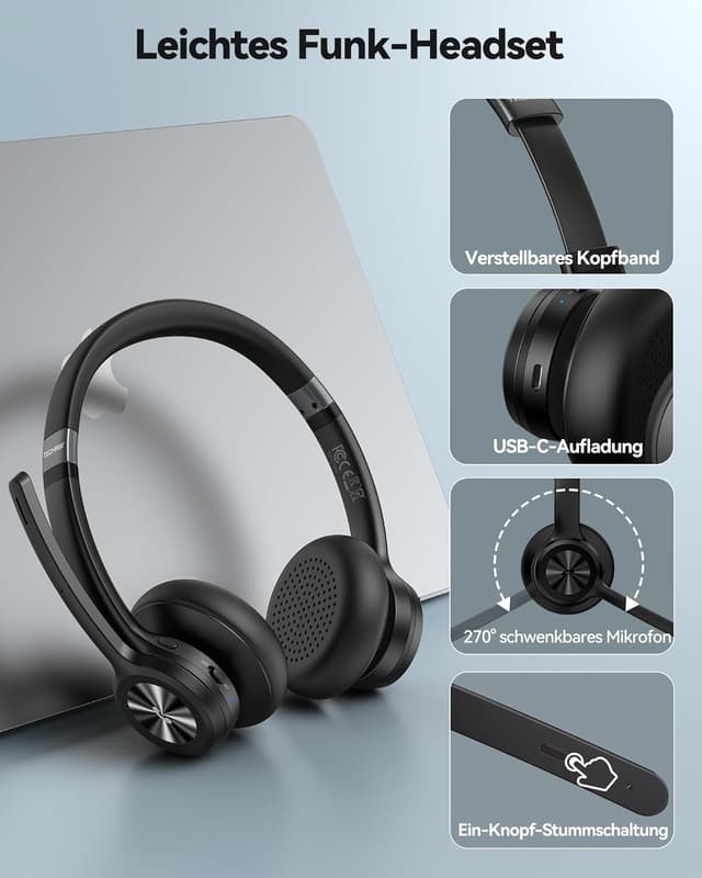 Thumbnail 4 de TechRise V5.2 Bluetooth Headset