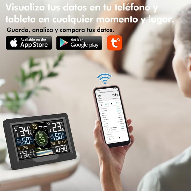 Detalle 2 de jely Estación Meteorológica Wifi con App