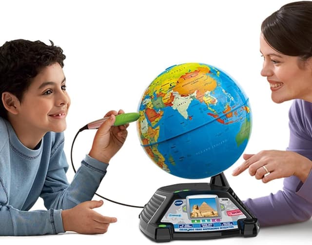 Detalle de Carte du monde interactive VTech Giramondo avec stylo tactile et écran couleur 2,7" (langue italienne)