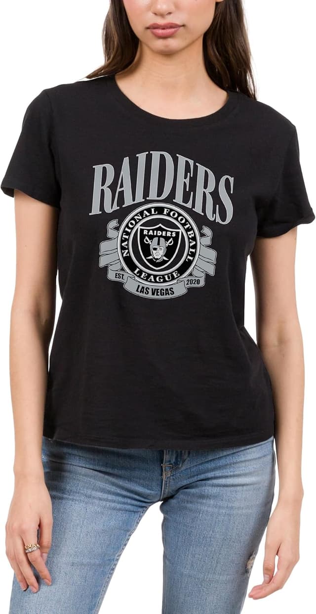 Detalle 2 de Junk Food NFL “Prep” Women’s Short Sleeve Fan Tee (Officially Licensed)