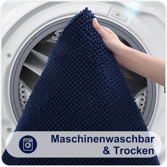 Detalle 1 de Homaxy Chenille Badematte mit 50x80 cm