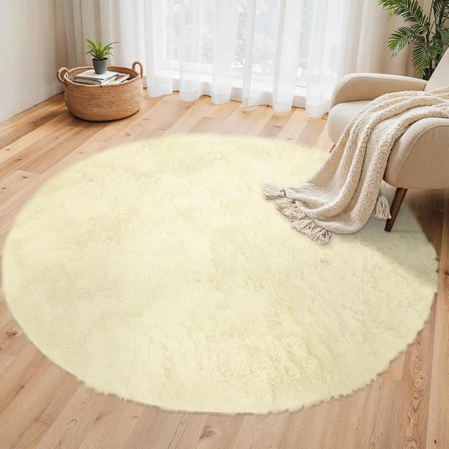 Detalle de BEIMO Tapis Shaggy 120 cm rond