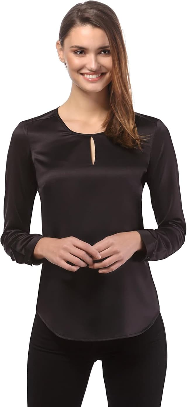 Detalle 2 de Chemisier léger cintré col rond