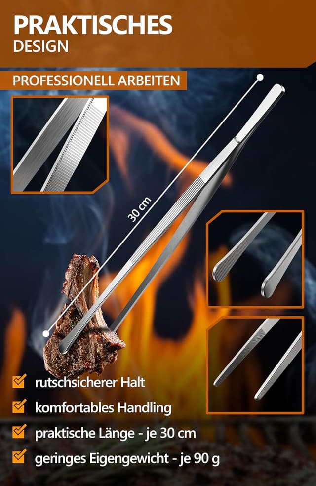 Thumbnail 3 de 4smile Kochpinzette 2 Stück Set