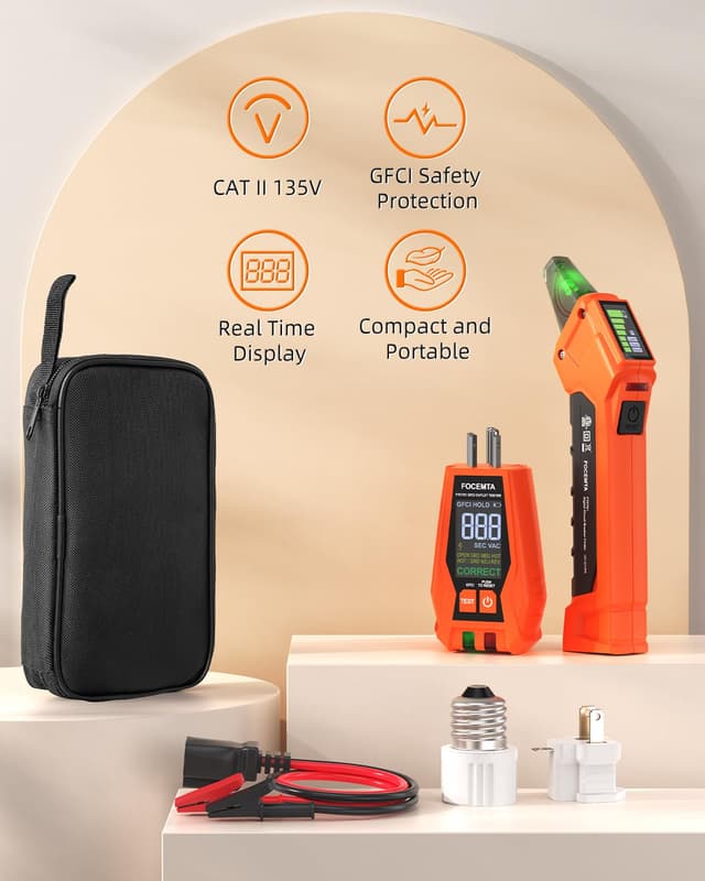 Thumbnail 1 de FOCEMTA Circuit Breaker Finder Kit with GFCI Tester