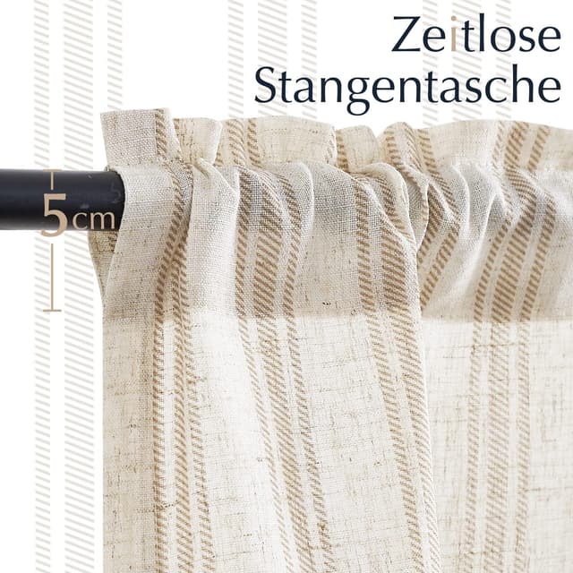 Detalle 2 de Rideaux brise-bise Vangao 65 x 60 cm