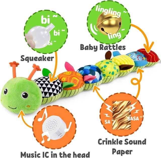 Thumbnail 2 de LIGHTDESIRE Baby Toys Musical Caterpillar
