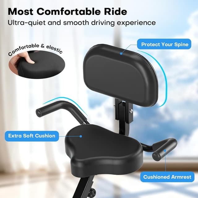 Thumbnail 5 de VANNECT Folding Magnetic Exercise Bike