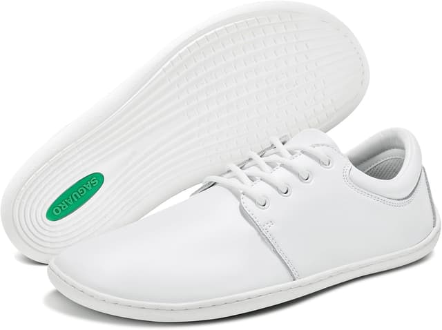 Detalle de SAGUARO Noble II Barfußschuhe für Herren – leichte Minimalschuhe mit breiter Zehenbox, Zero-Drop & rutschfester Gummisohle