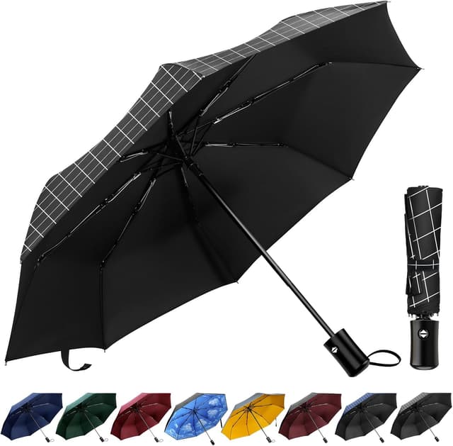 Thumbnail 4 de TechRise Ombrello Pieghevole antivento con 8 stecche ☂