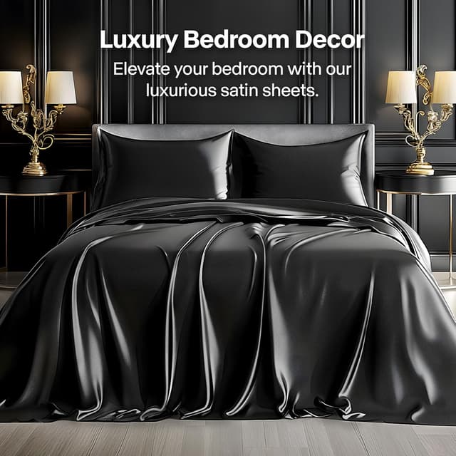 Detalle 2 de BEDELITE Satin Sheets Queen