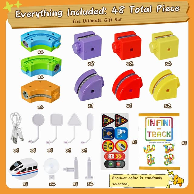 Detalle de Track Fusion Train Set 48-piece track