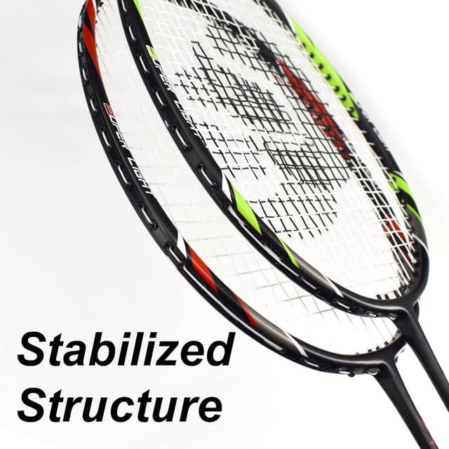 Detalle de Senston 2 Pieces Badminton Set with 100% Graphite Shaft Rackets and Premium Bag