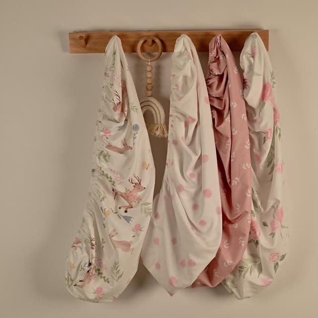 Thumbnail 4 de GLLQUEN BABY 4Pack Moses Basket Fitted Sheets 81x41x8cm
