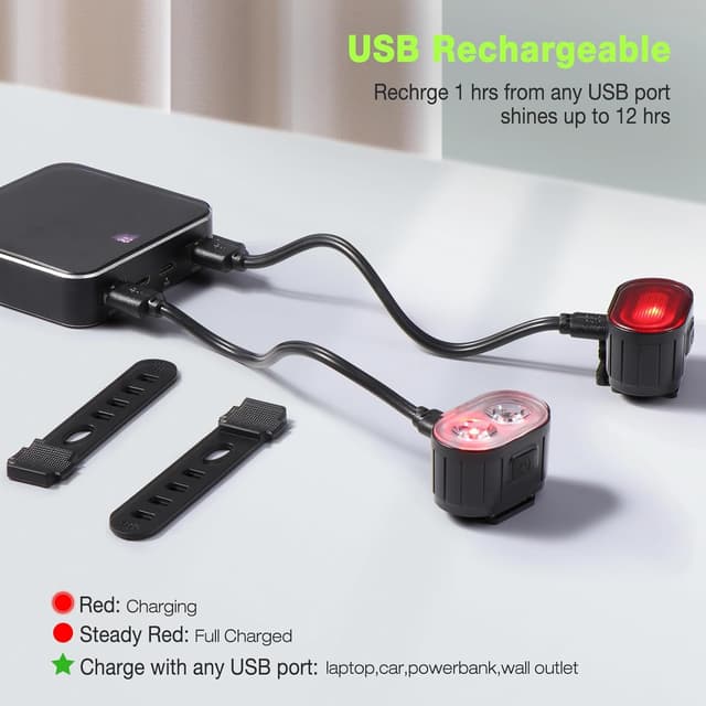 Thumbnail 6 de Oderra Lumiere Velo Avant et Arrière IPX4