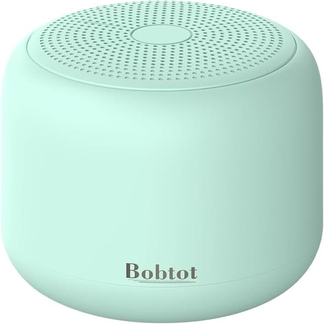 Detalle de Bobtot tragbarer Bluetooth-Lautsprecher (grün) mit Mikrofon, wasserdichtem Design und bis zu 15 Stunden Laufzeit