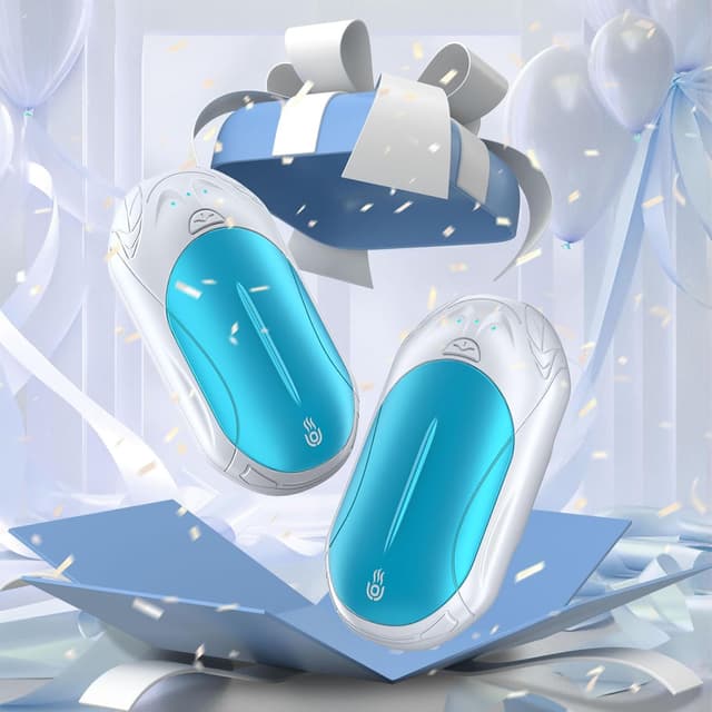 Detalle de OUTJUT 2-Pack Rechargeable Hand Warmers (6000mAh) with 3 Heat Modes, USB