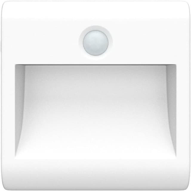 Detalle de Batteriebetriebenes Nachtlicht mit Bewegungsmelder (2er-Set) – 3 Modi AUTO/AUS/EIN, natürliches Weiß