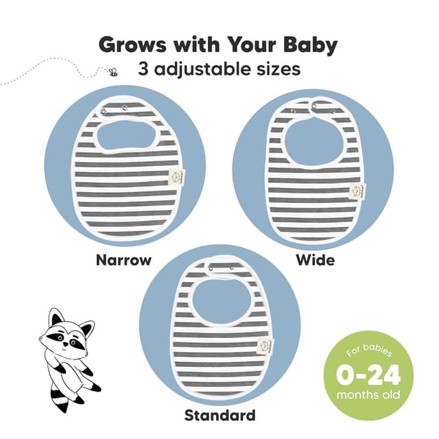 Thumbnail 3 de 8-Pack Organic Baby Bibs