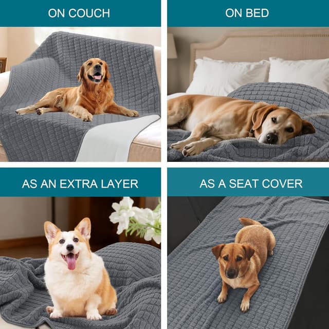 Detalle de H.Versailtex waterproof pet blanket 229x218cm