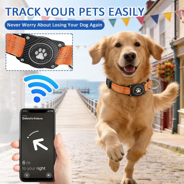 Thumbnail 1 de Ytanest Reflective AirTag Dog Collar L