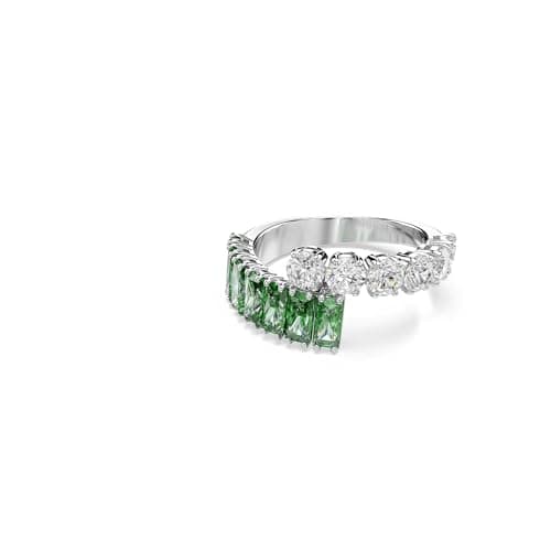 Imagen de Swarovski Anillo Matrix verde, baño de rodio 💍 en OfertitasTOP
