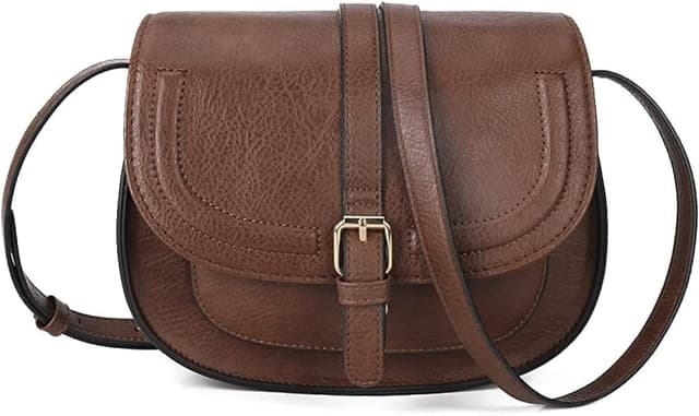 Detalle de AFKOMST crossbody bag for women (small satchel & shoulder bag) in vegan leather