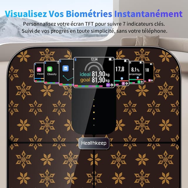Thumbnail 1 de Healthkeep Balance Connectée 25 mesures 180kg ⚖
