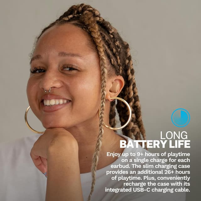 Thumbnail 2 de JLab Go Air Pop+ Auriculares Bluetooth con 35+ horas de batería 🎧