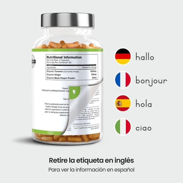 Thumbnail 6 de VitaBright Curcuma con Jengibre y Pimienta Negra 🧡