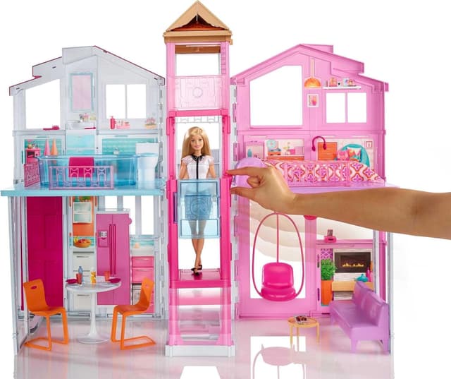 Detalle de Barbie DLY32 3-Story Townhouse Dollhouse