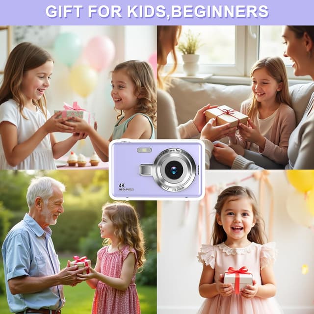 Thumbnail 6 de Digital Camera 1080P FHD 44MP Upgrade Purple