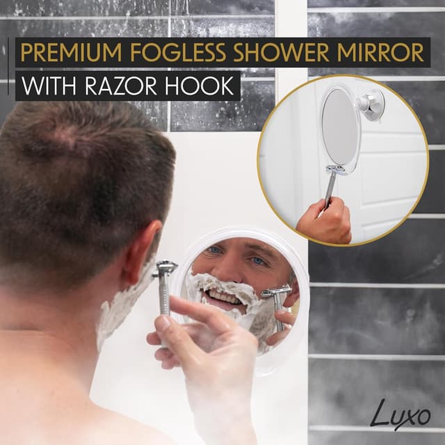 Detalle 2 de Luxo Shaving Mirror anti fog for shower