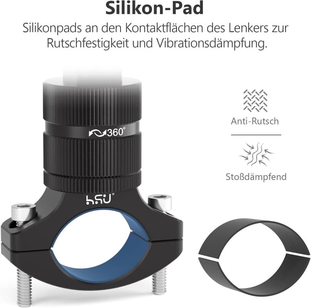 Detalle 2 de HSU GoPro Lenkerhalterung 360 Grad für Hero 12