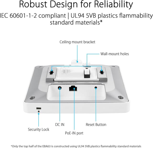 Thumbnail 6 de ASUS ExpertWiFi EBA63 - Punto de acceso WiFi 6 🚀